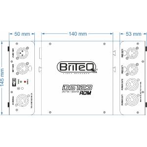 BRITEQ DS123-RDM - Splitter DMX compatible RDM.