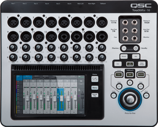 QSC PRO AUDIO SQC TOUCHMIX-16 - Consoles - 20 entrées