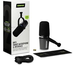 SHURE SSE MV7I - Bureau / Podcast - Microphone avec interface USB intégrée