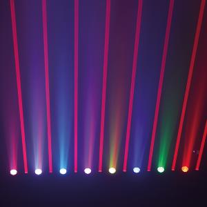 J.COLLINS CRAZY BAR R - Barre 8 Lasers Rouge + 8 Leds