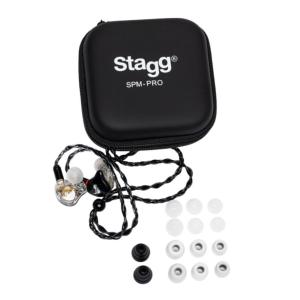 STAGG SPM-PRO BK - ECOUTEUR 3 TRANSDUCTEURS NOIR