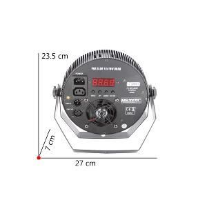 POWER LIGHTING - PAR SLIM 18x10W HEXA - Projecteur 6-en-1