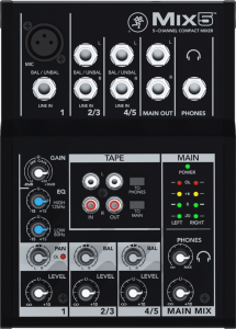 MACKIE SMK MIX5 - MIX - Compacte 5 canaux, 8 entrées