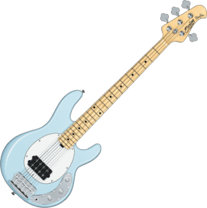 STERLING BY MUSIC MAN GSB RAYSS4-DBL-M1 - StingRay Shortscale - Daphne Blue