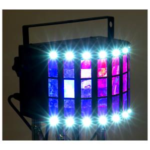 JB SYSTEMS PARTY DERBY - LED Derby 4x 3W led(RGBW) + 16x strobe + IR re