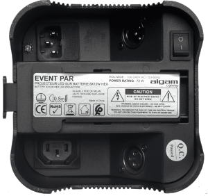 ALGAM LIGHTING LAL EVENTPAR - Par sur batterie LED 6x12W RGBWA+UV, Wireless DMX