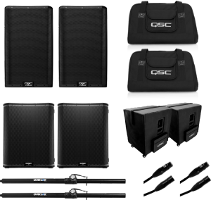 QSC PRO AUDIO SQC K12-KS118-BUNDLE - Bundle K12.2, KS118 + accessoires